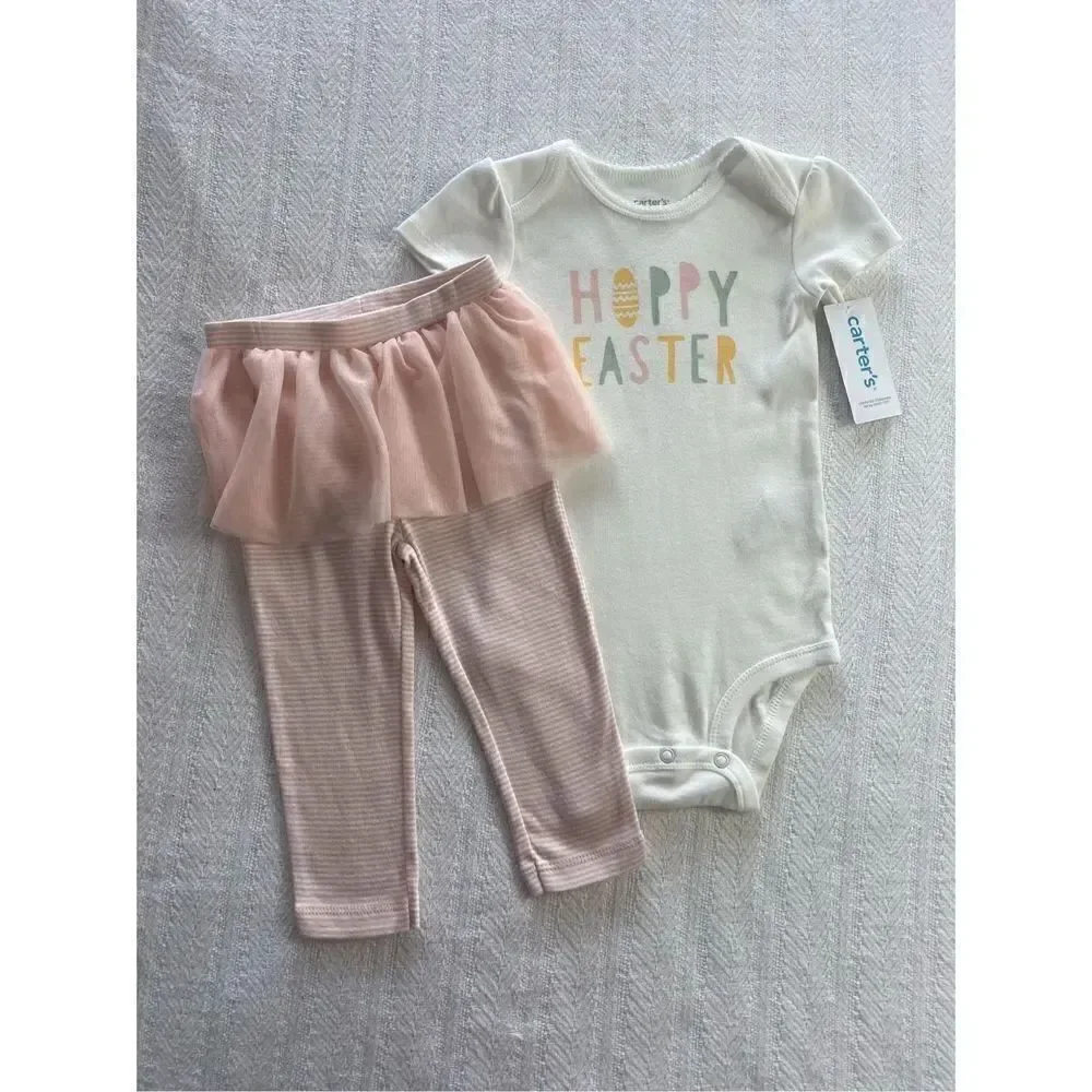 CARTER’S BABY GIRL 12M 2-PIECE EASTER TUTU SET